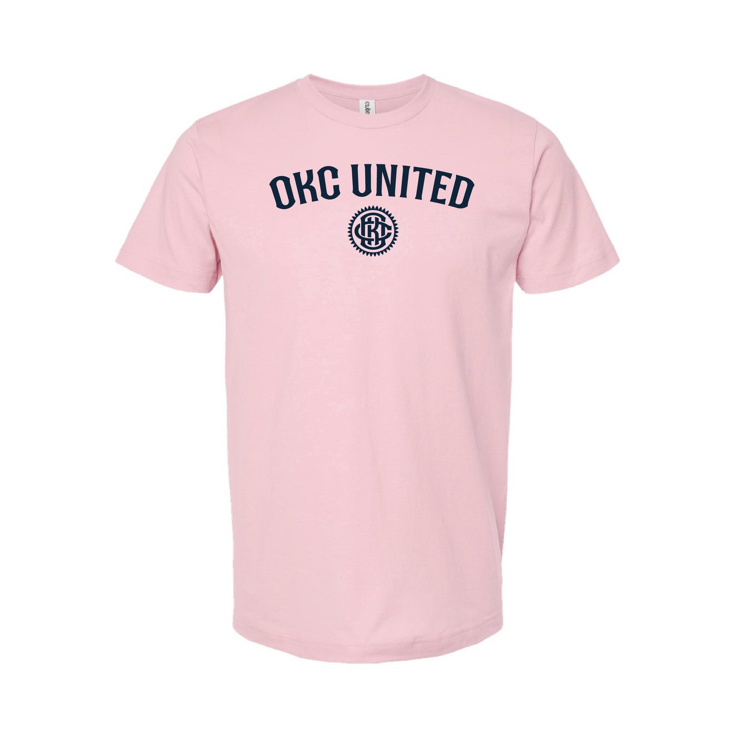 OKC United Arch Tee - Ivory & Pink