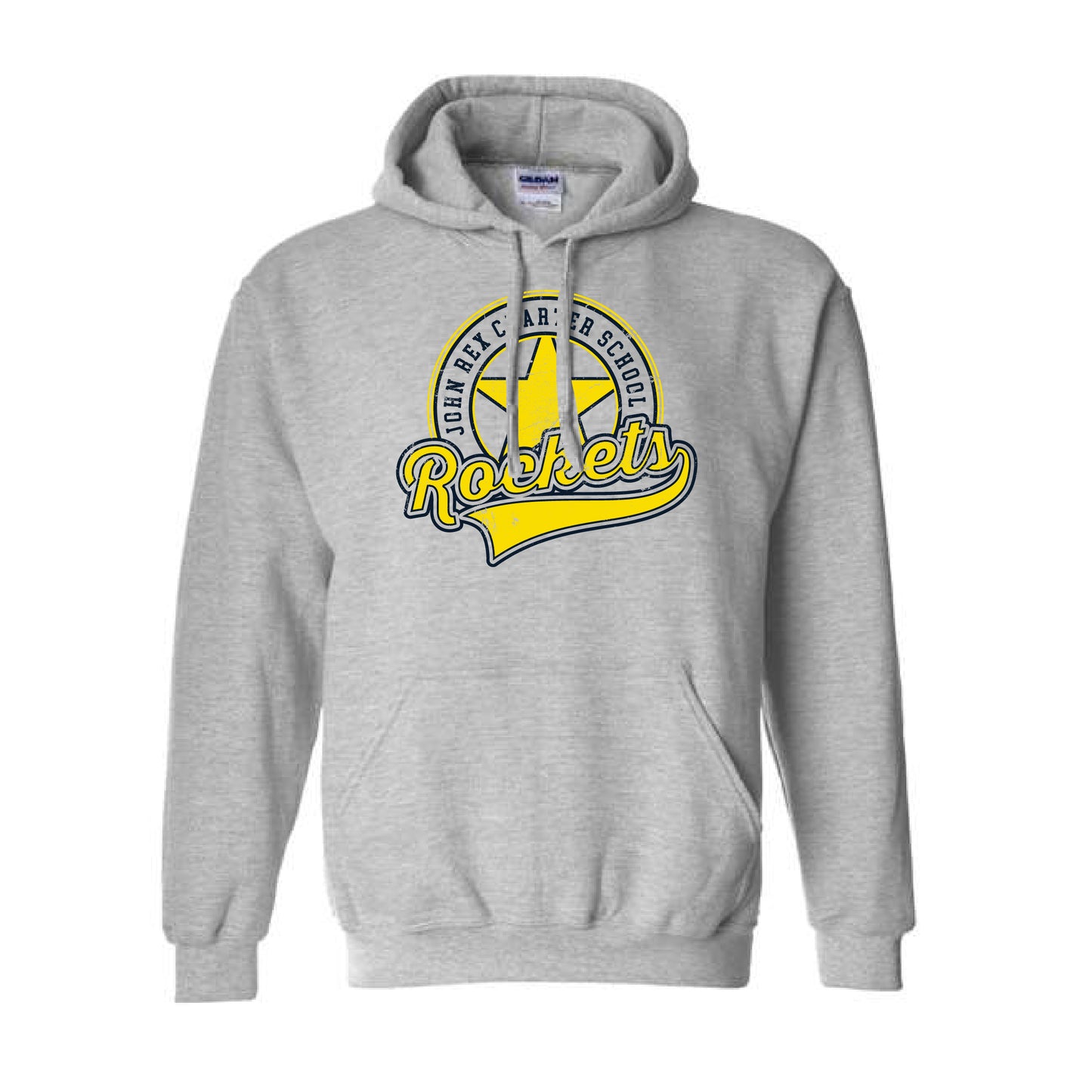 Classic Badge Hoodie I John Rex Charter School