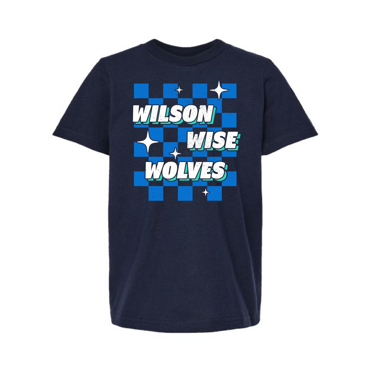 Wilson Wise Wolves Checkered Youth Tee
