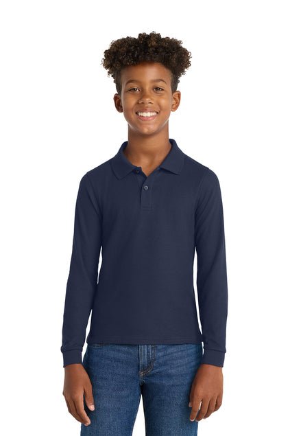Performance Youth Long Sleeve Polos | Various Colors