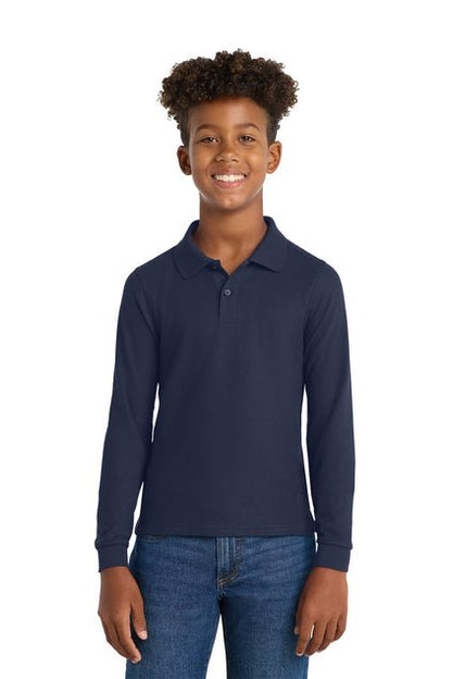 Performance Youth Long Sleeve Polos | Various Colors