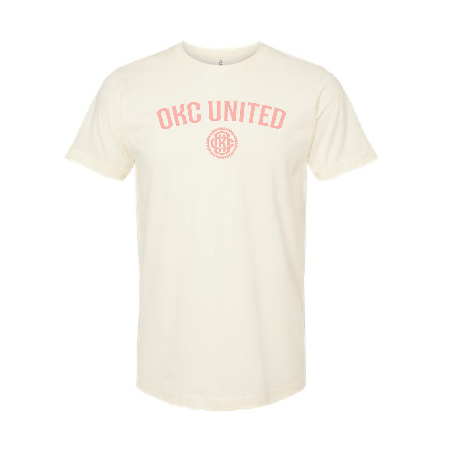 OKC United Arch Tee - Ivory & Pink
