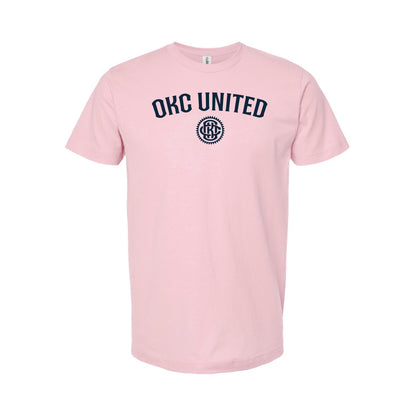 OKC United Arch Tee - Ivory & Pink