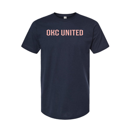 OKC United Straight Logo Tee - Navy