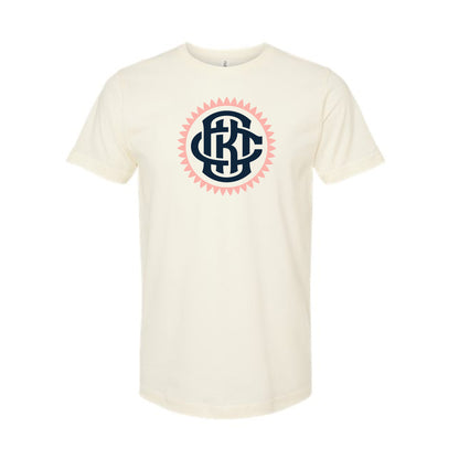 OKC United Feather Tee - Ivory & Navy