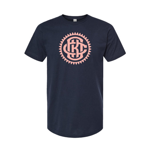 OKC United Feather Tee - Ivory & Navy
