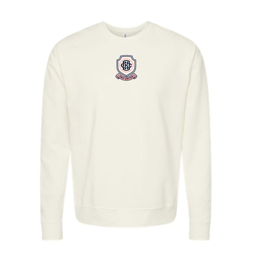 OKC United Embroidered Sweatshirt - Ivory, Navy, & Pink