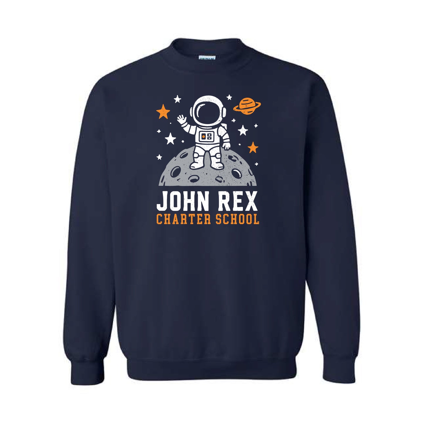 Lunar Explorer Crewneck Sweatshirt I John Rex Charter School