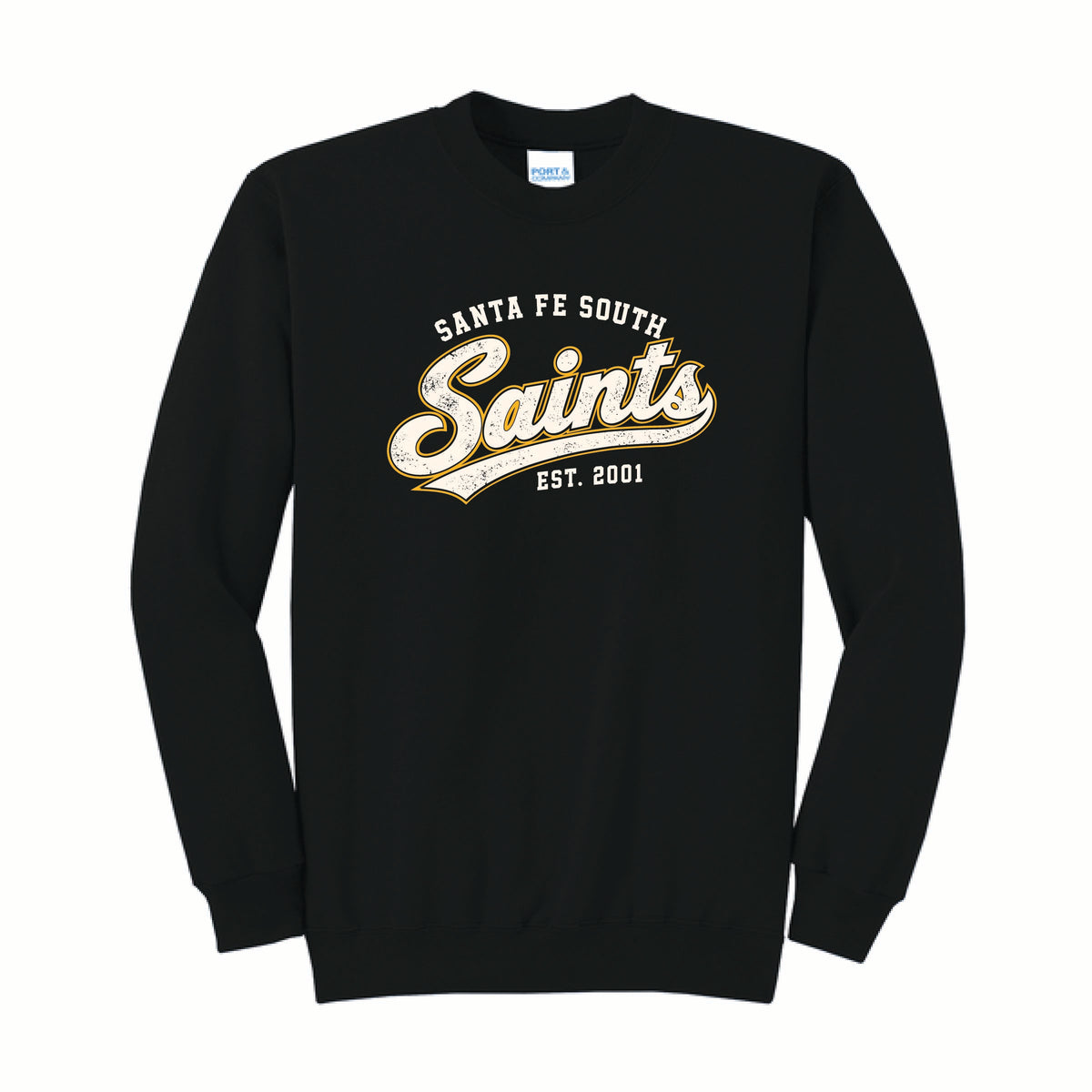 Adult Black Fleece Crewneck Sweatshirt