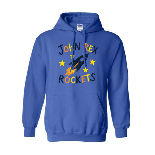 Rocket Doodle Hoodie I John Rex Charter School