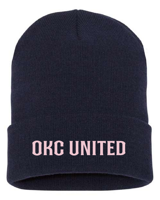 OKC United Embroidered Beanie - Navy