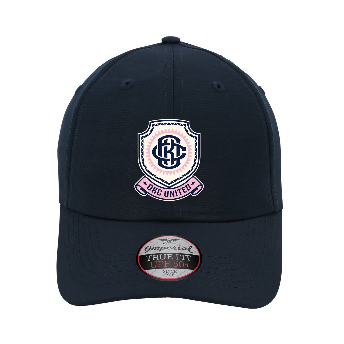 OKC United Crest Performance Hat - Navy & Ivory